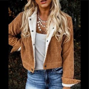 Faux sherpa jacket